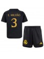 Billige Real Madrid Eder Militao #3 Tredjedraktsett Barn 2023-24 Kortermet (+ Korte bukser)